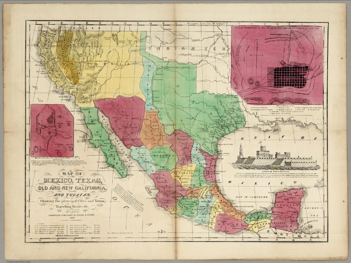 Meksikë hartë të vjetër