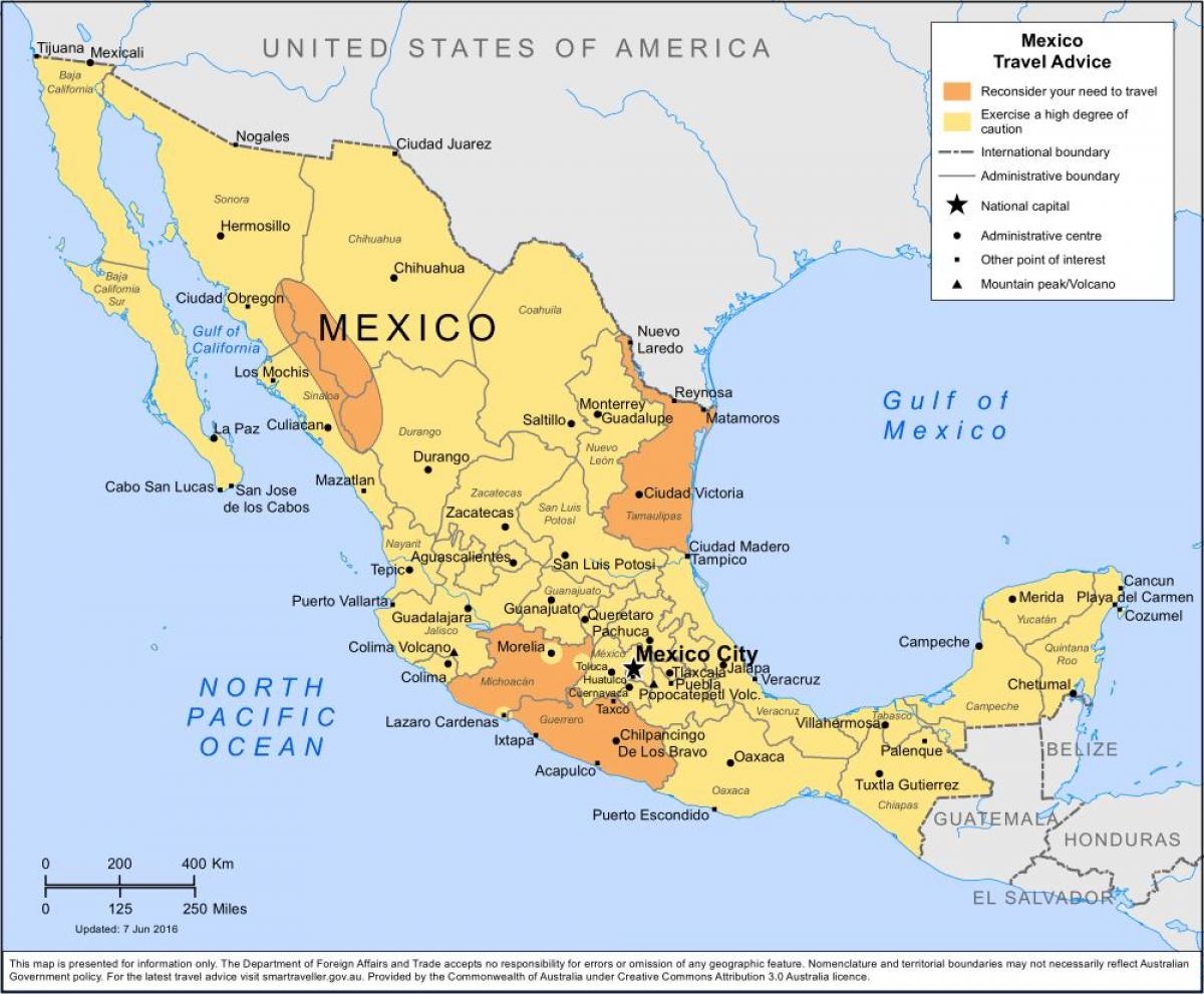 moti Meksikë hartë
