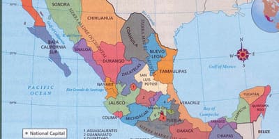 Aztec hartë e Meksikës