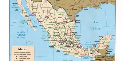 Në hartë e Meksikës