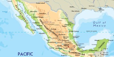 Hartë e Meksikës malet