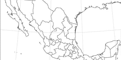 Meksikë map blank