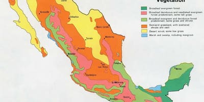 Hartë e Meksikës natual ressources