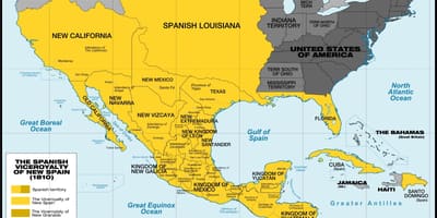 Hartë e Meksikës në 1800