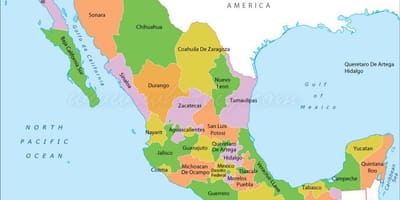 Politike Meksikë hartë