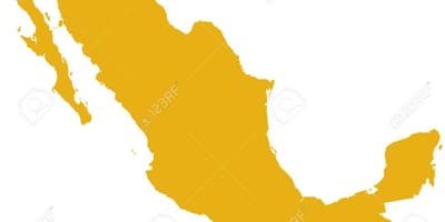 Hartë e Meksikës siluetë