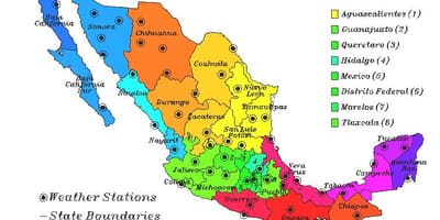 Moti hartë e Meksikës