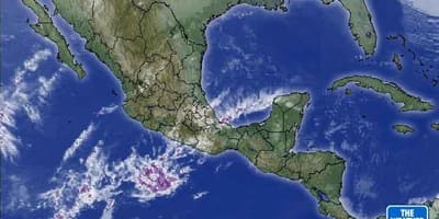 Satelit të motit hartë e Meksikës