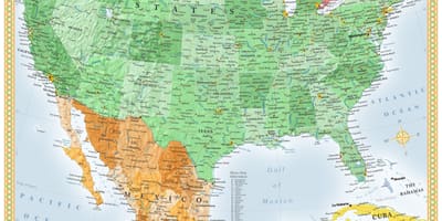 Na & Meksikë hartë
